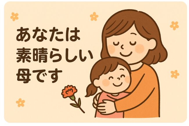 アイキャッチ　あなたは素晴らしい母